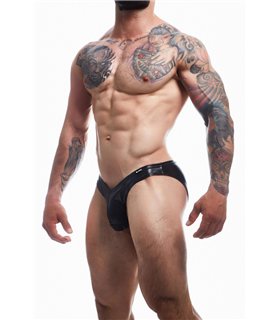 Knapper Herren-Slip aus glänzendem, elastischem Material | CUT4MEN Knapper Herren-Slip aus glänzendem, elastischem Material | CUT4MEN