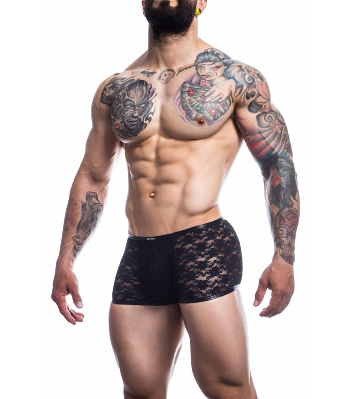 Herren Boxershorts mit Spitze und Suspensorium | CUT4MEN