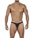 Capri Thong aus Mikrofaser mit gummiertem Logo | CUT4MEN
