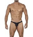 Capri Thong aus Mikrofaser mit gummiertem Logo | CUT4MEN Capri Thong aus Mikrofaser mit gummiertem Logo | CUT4MEN