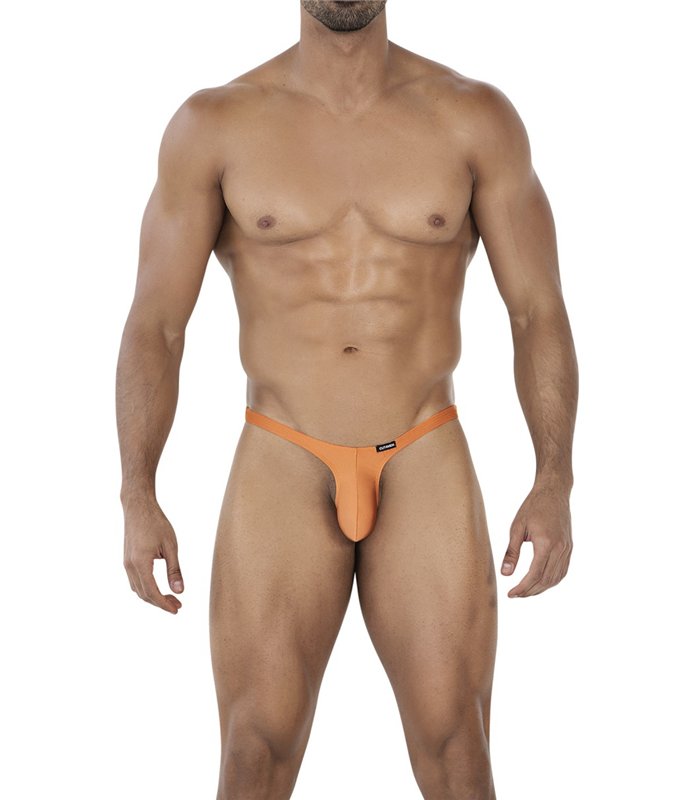 Männlicher Mikrofaser-String mit Logodruck und weicher Passform | CUT4MEN
