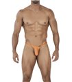 Männlicher Mikrofaser-String mit Logodruck und weicher Passform | CUT4MEN Männlicher Mikrofaser-String mit Logodruck und weicher Passform | CUT4MEN