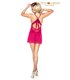 Chemise mit Strass-Dekolletee und verstellbaren Trägern | Provocative