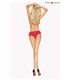 Eleganter Shorty aus Spitze mit weichem Materialmix | Provocative