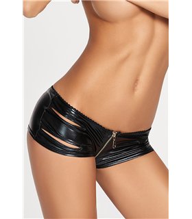 Wetlook Panty mit Reißverschluss elegant geschnitten | 7Heaven