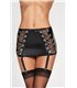 Wetlook Strumpfhalter-Set mit Ketten-Schnürung und verstellbaren Clips | 7Heaven