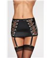 Wetlook Strumpfhalter-Set mit Ketten-Schnürung und verstellbaren Clips | 7Heaven Wetlook Strumpfhalter-Set mit Ketten-Schnürung und verstellbaren Clips | 7Heaven