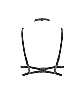 Eleganter Träger mit Halsband und dekorativen Ketten | Petite Noir