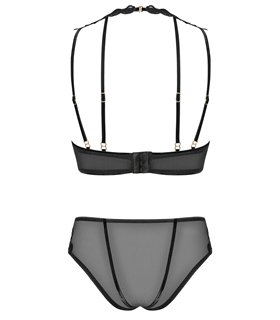 Elegantes Dessous-Set mit Tüll-Stickereien und verstellbaren Trägern | Petite Noir