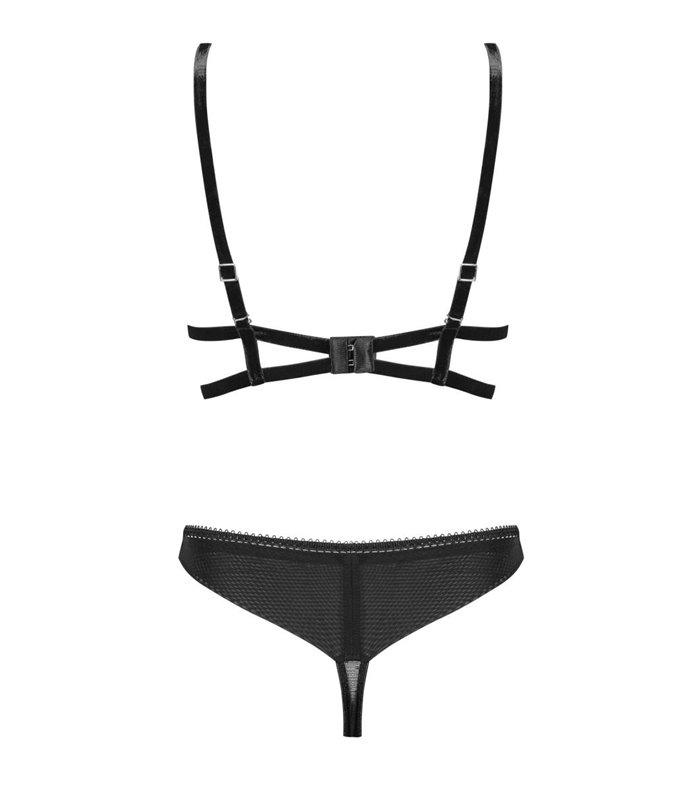 Elegantes Dessous-Set aus Spitze mit Bügel-BH und String | Petite Noir