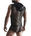 Transparentes Netz-Kapuzen-Shirt mit Wetlook-Optik | Regnes Fetish Planet Transparentes Netz-Kapuzen-Shirt mit Wetlook-Optik | Regnes Fetish Planet