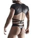 Transparentes Wetlook-Shirt mit Netzeinsätzen und Metalldetails | Regnes Fetish Planet