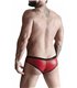 Eleganter Herren-Slip mit Netz-Einsatz aus glänzendem Wetlook-Material | Regnes Fetish Planet