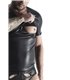 Transparenter Wetlook T-Shirt mit öffenbarem Brustbereich | Regnes Fetish Planet