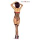 Eleganter Netzbody mit Halsband und Strümpfen | Provocative