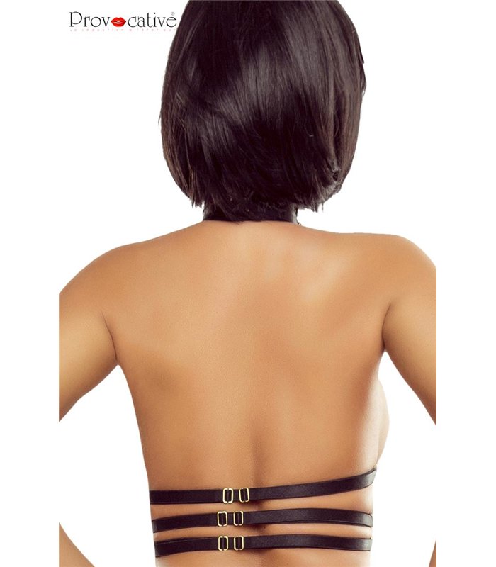 Verstellbares Harness Top aus elastischen Bändern mit Riemendesign | Provocative