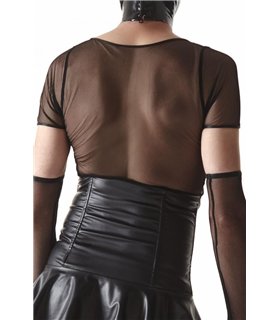 Transparentes Netz-Shirt mit eng anliegender Passform | Regnes Fetish Planet Transparentes Netz-Shirt mit eng anliegender Passform | Regnes Fetish Planet