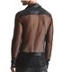 Herren Slim-Fit Hemd aus Wetlook-Mesh mit Metallknöpfen | Regnes Fetish Planet