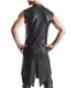Herren Wetlook Frack Weste Slim-Fit mit Dreieckelementen | Regnes Fetish Planet