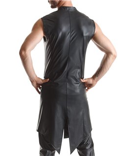 Herren Wetlook Frack Weste Slim-Fit mit Dreieckelementen | Regnes Fetish Planet Herren Wetlook Frack Weste Slim-Fit mit Dreieckelementen | Regnes Fetish Planet