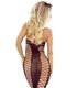 Transparentes Netzkleid mit Spaghettiträgern und enganliegendem Schnitt | Provocative