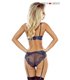 Zartes Wetlook Dessous-Ensemble mit Spitzenakzenten | Provocative