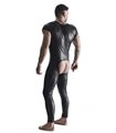 Herren Overall mit Reißverschluss und offenem Schritt aus Wetlook-Material | Regnes Fetish Planet Herren Overall mit Reißverschluss und offenem Schritt aus Wetlook-Material | Regnes Fetish Planet