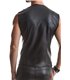 Herren Wetlook Weste mit Doppel-Reißverschluss | Regnes Fetish Planet