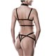 Harness Body mit Gummibändern und Chocker | Grey Velvet