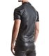 Wetlook-Poloshirt mit Reißverschluss und Ziernähten | Regnes Fetish Planet