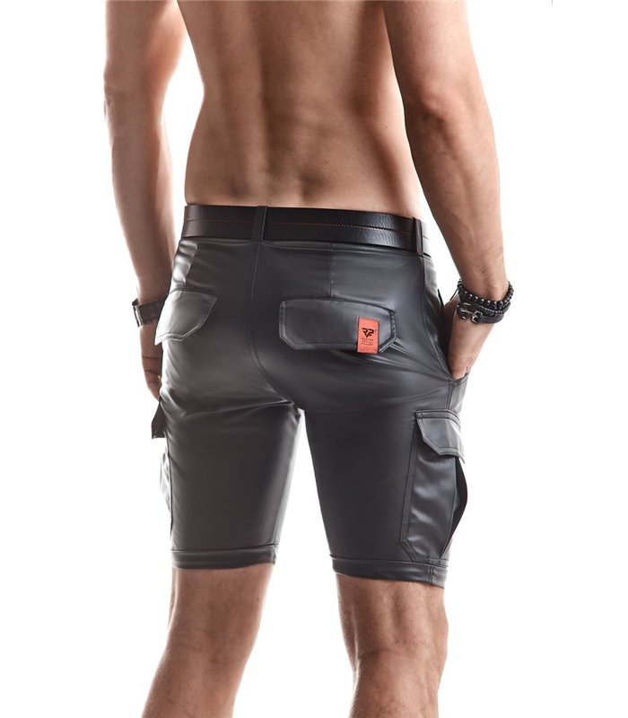 Cargo-Shorts mit 6 Taschen und Alcantara-Etikett | Regnes Fetish Planet