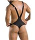 Herren-Body wetlook mit Metallelementen und Gummibändern | Passion Menswear