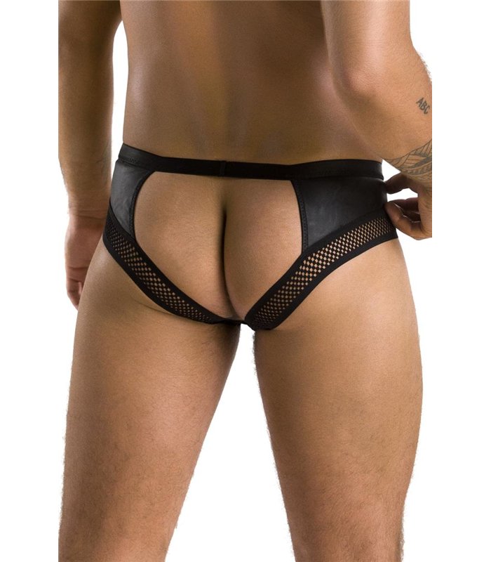 Ouvert-Slip mit Metallkette und Netzeinsatz | Passion Menswear