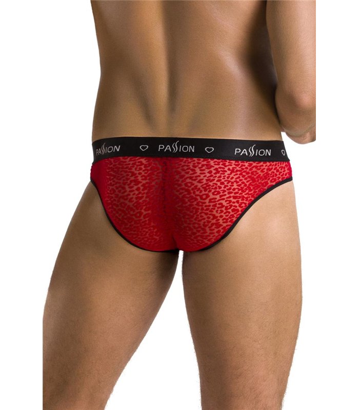 Herren Netz-Slip mit Samtprint elegantes Dessous Design | Passion Menswear