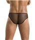 Herren Slip mit Schnürung aus Kunstleder und Netzmaterial | Passion Menswear