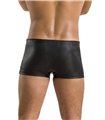 Herren Kunstleder Shorts mit seitlicher Öffnung und Gummibund | Passion Menswear