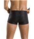 Männer Kunstleder Shorts mit Frontöffnung und Gummibund | Passion Menswear