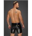 Herren Shorts im Schlangen Wetlook mit Knopf und Reißverschluss | Noir Handmade Men