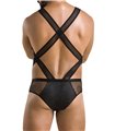 Männer Wetlook Body mit Netzeinsätzen und Gummibändern | Passion Menswear Männer Wetlook Body mit Netzeinsätzen und Gummibändern | Passion Menswear