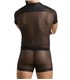 Erotisches Herren-Dessous-Set mit Knöpfen und Netzeinsätzen | Passion Menswear