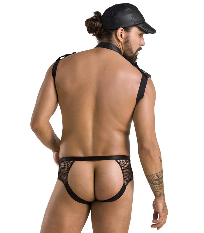 Harness Set mit Netzdetails und Metallelementen | Passion Menswear