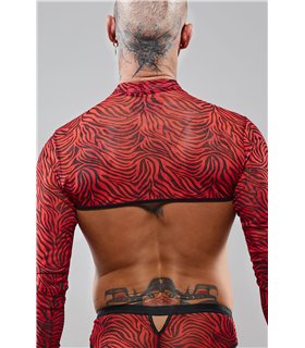Dehnbarer Tüll-Crop-Top mit offenen Schultern | Regnes Fetish Planet Dehnbarer Tüll-Crop-Top mit offenen Schultern | Regnes Fetish Planet