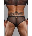 Netz-Slip ouvert mit Vinyl-Einsatz | Regnes Fetish Planet Netz-Slip ouvert mit Vinyl-Einsatz | Regnes Fetish Planet