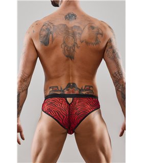 Tüll-Slip mit Vinyl-Einsatz und Öffnung | Regnes Fetish Planet Tüll-Slip mit Vinyl-Einsatz und Öffnung | Regnes Fetish Planet