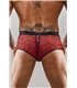 Erotische Netz-Shorts mit Reißverschluss und Zebramuster | Regnes Fetish Planet