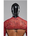 Hochwertige Vinyl-Maske mit Netz-Zierstreifen und Schlüssel-Verriegelung | Regnes Fetish Planet Hochwertige Vinyl-Maske mit Netz-Zierstreifen und Schlüssel-Verriegelung | Regnes Fetish Planet
