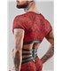 Harness Tüll-Oberteil mit Gummibändern und Metallringen | Regnes Fetish Planet