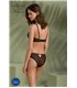 Transparentes Netz-Dessous-Set mit Bügel-BH und Slip | Passion