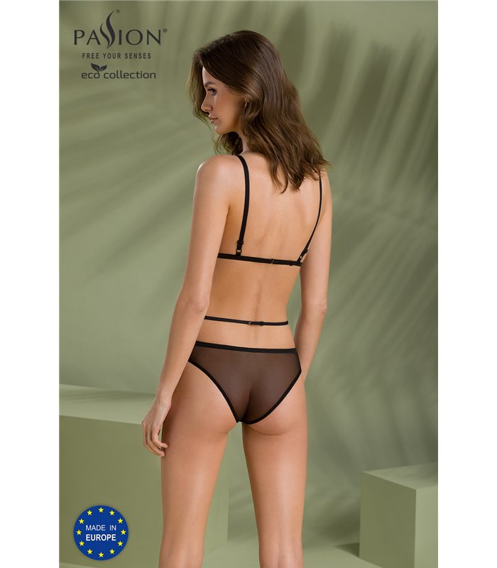Transparentes Netz-Dessous-Set mit Hakenverschluss | Passion