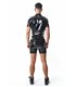 Military Hemd aus Lack-Optik mit LGBTQ+ Details | Regnes Fetish Planet